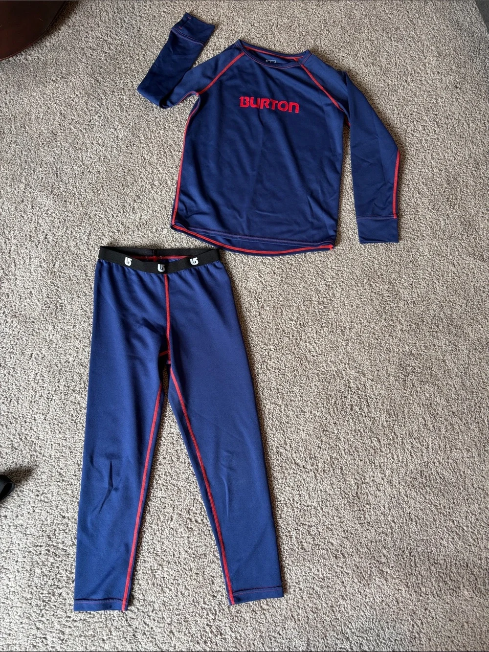 Burton Kids' Navy Blue Base Layer Bottoms
